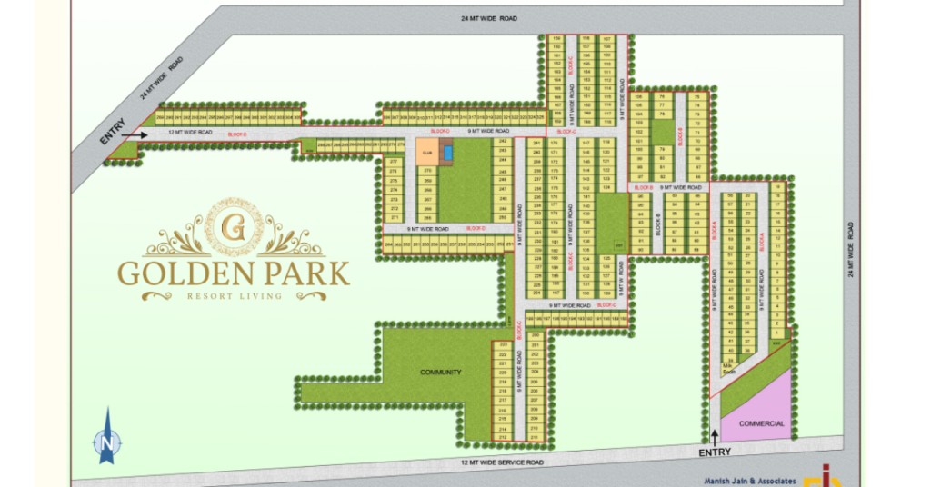Golden park Site Map